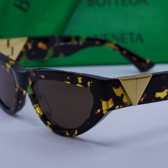 Bottega Veneta BV1176S 002 Cat Eye Sunglasses - Havana/Brown - Picture 4 of 12